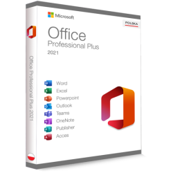 Microsoft Office 2021 Professional Plus 32/64 Bit - klucz...