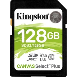 Karta Pamięci - Kingston Sdxc Canvas Select Plus 128Gb 100R Class 10 Uhs-I (Sds2/128Gb)
