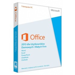 Microsoft MS Office 2013 Home and Business BOX PKC 1 PC /...