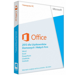 Microsoft Office 2013 1 PC / licencja wieczysta ESD