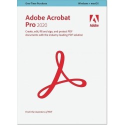 ADOBE ACROBAT 2020 PRO BOX PL-EN WIN 32-64-BIT  CENA-50%